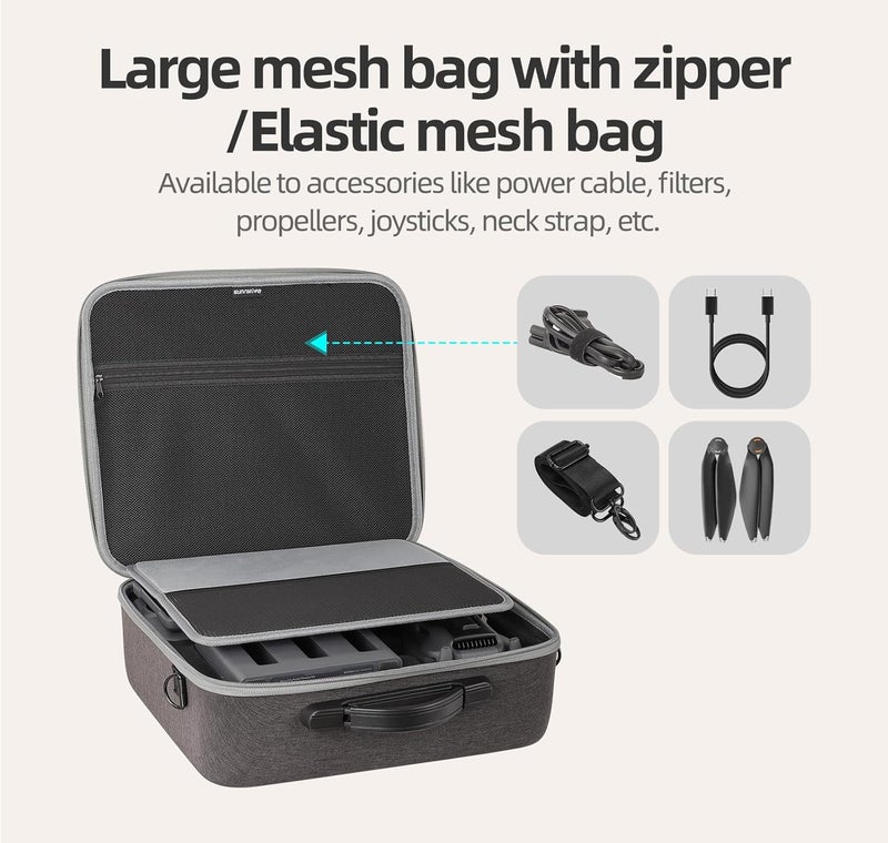 Anbee Carrying Case for DJI Mavic 4 Pro Drone, Portable Shoulder Bag Full Combo Travel Case Compatible with DJI Mavic 4 Pro RC Quadcopter and its Accessories - Image 2